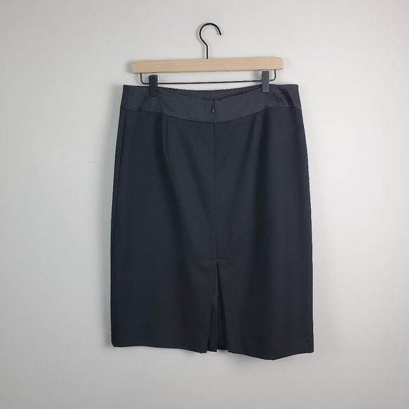 𝅺Nine & Company Black Pencil Skirt Women US 14 - Picture 8 of 8